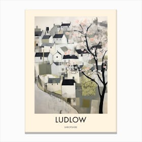 Ludlow (Shropshire) Painting 4 Travel Poster Canvas Print