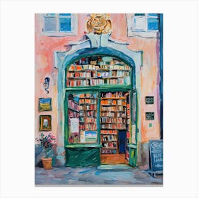 Salzburg Book Nook Bookshop 3 Canvas Print