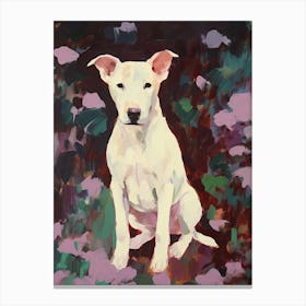 A Bulldog Dog Painting, Impressionist 1 Canvas Print