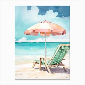 Grace Bay Beach, Turks And Caicos Islands 1 Canvas Print