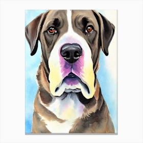 Cane Corso 3 Watercolour dog Canvas Print