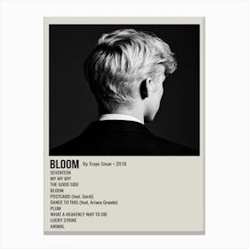 Bloom By Troye Sivan 2018 Poster 1 Canvas Print