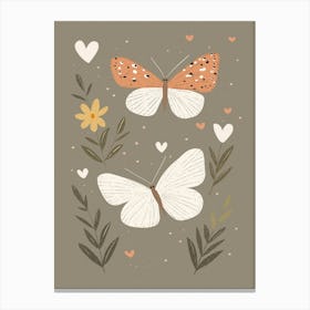 Cute butterflies Canvas Print