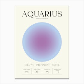 Aquarius Canvas Print