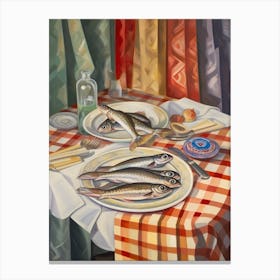 Smelt Still Life Painting Canvas Print