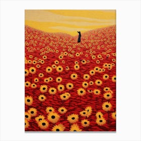 Sunflower Field Canvas Print