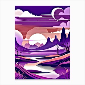 Abstract Landscape Painting 2 Canvas Print