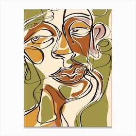 Abstract Portrait Of A Woman 58 Canvas Print