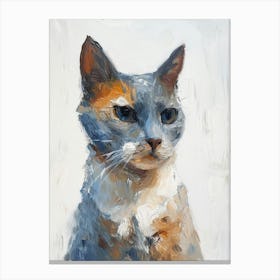 Chartreux Cat Painting 2 Canvas Print