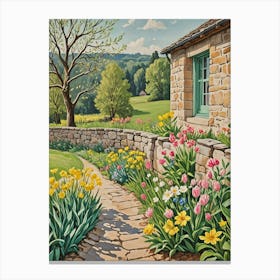 Country Garden Path Canvas Print