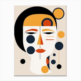 Abstract Woman'S Face 8 Canvas Print