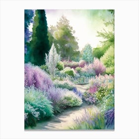 Chanticleer Garden, Usa Pastel Watercolour Canvas Print