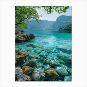 Clear Water In A Lake Canvas Print