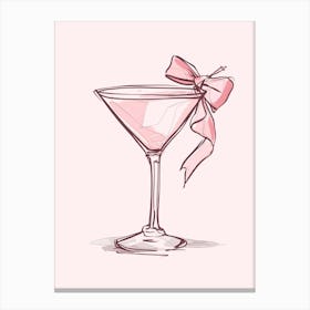 Pink Martini Cocktail Canvas Print