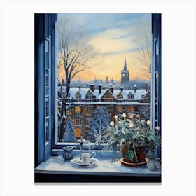 Winter Cityscape London United Kingdom 2 Canvas Print