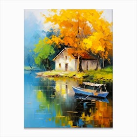 House By The Lake 1 Canvas Print