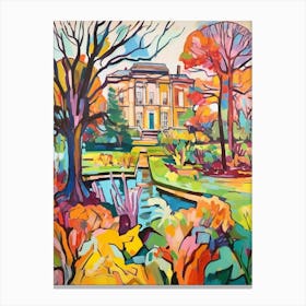 Autumn Gardens Painting Kew Gardens Hillsborough Castle London 2 Canvas Print
