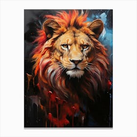 Lion painting 2 Canvas Print
