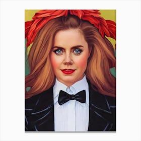 Amy Adams Illustration Movies Canvas Print