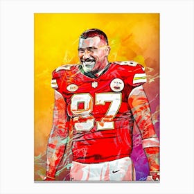 Travis Kelce Nfl Canvas Print