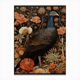 Dark And Moody Botanical Turkey 3 Canvas Print