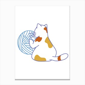 Cute cat illustration Leinwandbild