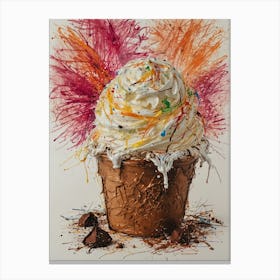 Ice Cream Sundae 27 Canvas Print