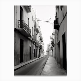 Cadiz, Spain, Black And White Old Photo 1 Canvas Print
