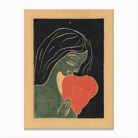 The Heart, Edvard Munch Canvas Print