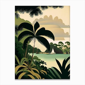 Tobago Rousseau Inspired Tropical Destination Canvas Print