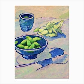 Edamame 2 Fauvist vegetable Canvas Print