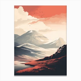 Ben Nevis Scotland 3 Hiking Trail Landscape Canvas Print