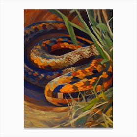 Brown Snake 1 Painting Canvas Print