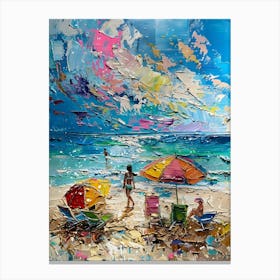 Colorful Beach 6 Canvas Print