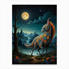 Night Of The Unicorn Canvas Print