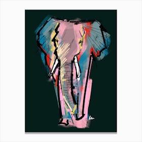 Vibrant Elephant  Canvas Print