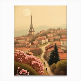 Eiffel Tower In France Canvas Print