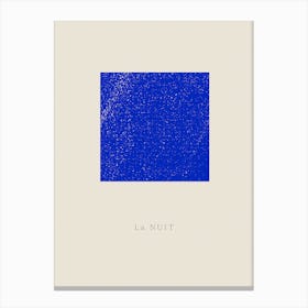 Blue Square Canvas Print