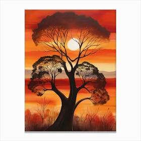 Sunset Tree 3 Canvas Print