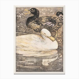 Two Ducks (1878–1907), Theo Van Hoytema Canvas Print