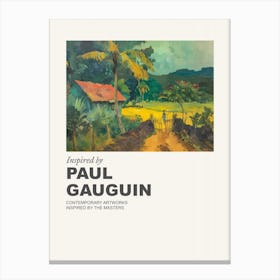 Museum Poster Inspired By Paul Gauguin 2 Canvas Print