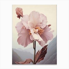 Floral Illustration Orchid 3 Canvas Print
