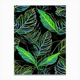 Electric Foliage Canvas Print