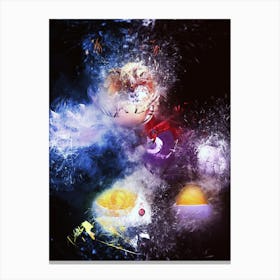 Abstract Rayman Videogame Canvas Print