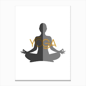 Yoga, the sport of yoga, the sport of meditation, relaxation, inspiring rest and meditation, a distinctive and exceptional work of art that embodies yoga.3 Canvas Print