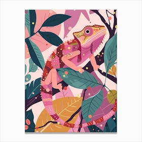 Pygmy Chameleon Modern Abstract Illustration 2 Canvas Print