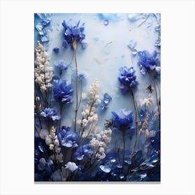 Blue Flowers 4 Canvas Print