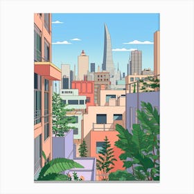 Rio De Janeiro, Brazil, Graphic Illustration 2 Canvas Print