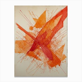 Abstract Orange Canvas Print