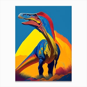 Lesothosaurus 1 Primary Colours Dinosaur Canvas Print